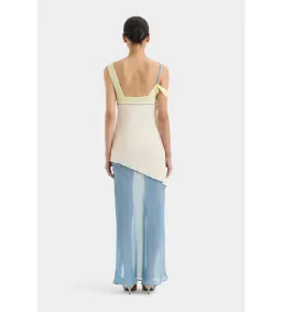 Sir the Label The Thames Splice Midi Dress Ecru Multi Size 3 / AU 12 for rent on The Volte - image 3