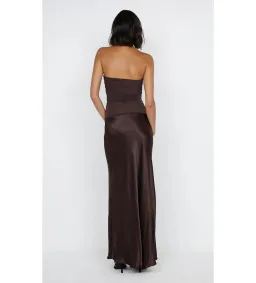 Bec & Bridge Dua Strapless Dress Dark Chocolate Size AU 6 for rent on The Volte - image 3