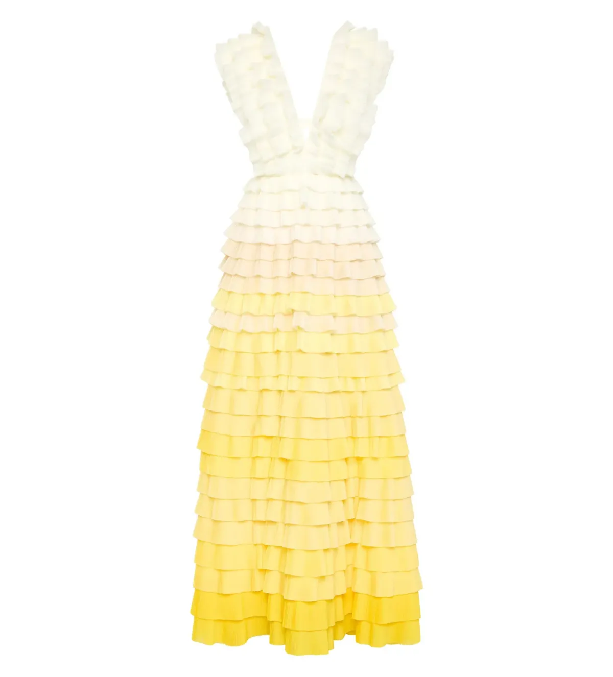 Aje Reflection Ombre Gown in Ivory/Acacia Yellow Size AU 16 - Image 6