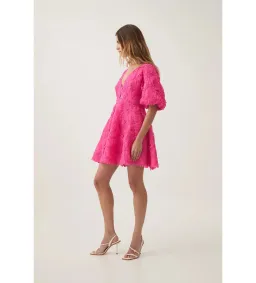 Aje Florential Mini Swing Dress Azalea Pink Size AU 12 for rent on The Volte - image 3