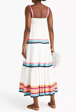 Zimmermann Lulu Tiered Ribbon Dress Stripe Size 0 / AU 8 for rent on The Volte - image 2