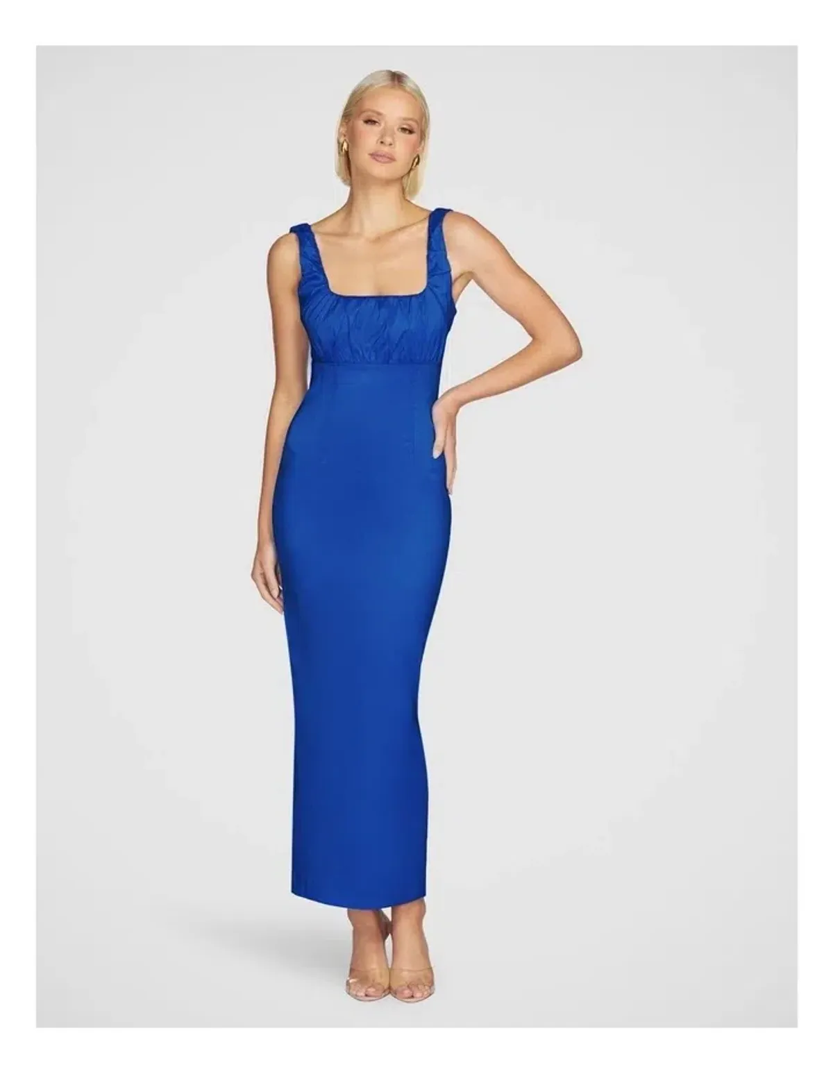 Pilgrim Natalya Square Neck Dress Blue Size 10 - Image 1