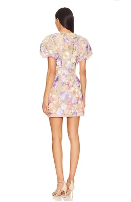 Elliatt Anthea 3D Lace Mini Dress Purple Size 8 for rent on The Volte - image 4