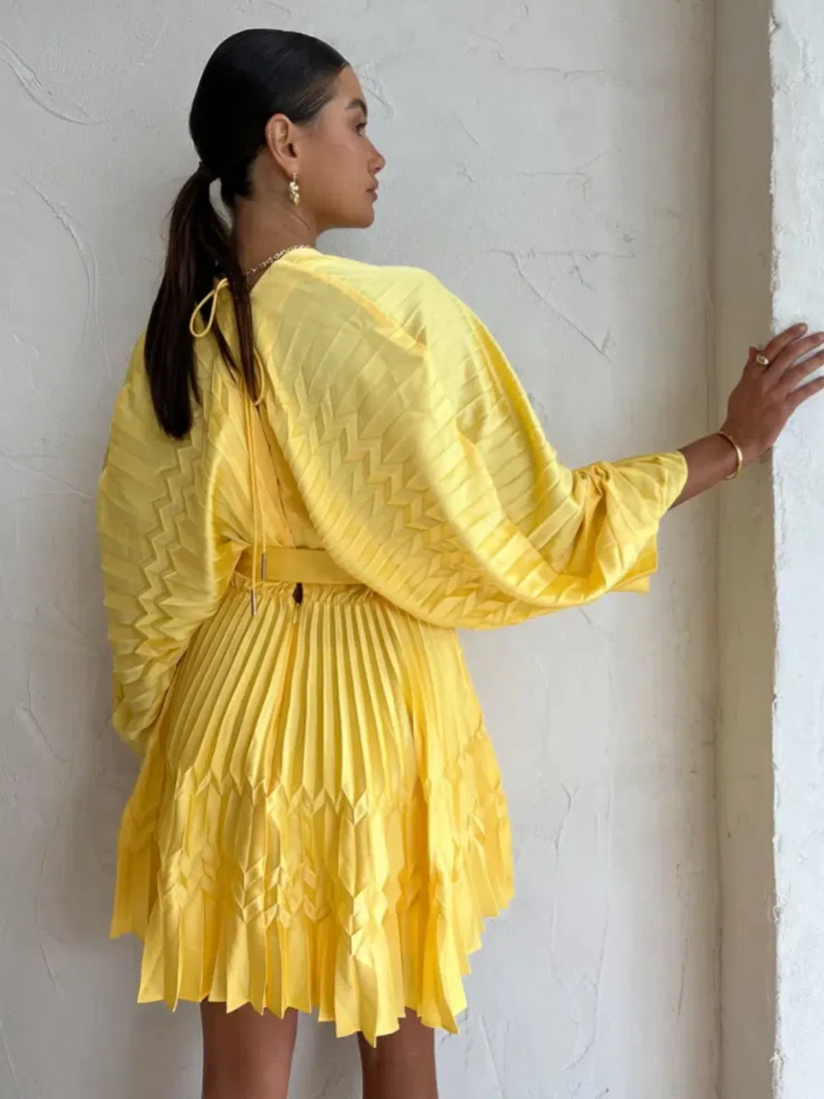 Acler Harrow Mini Dress Size 12 in Sunshine - Image 2