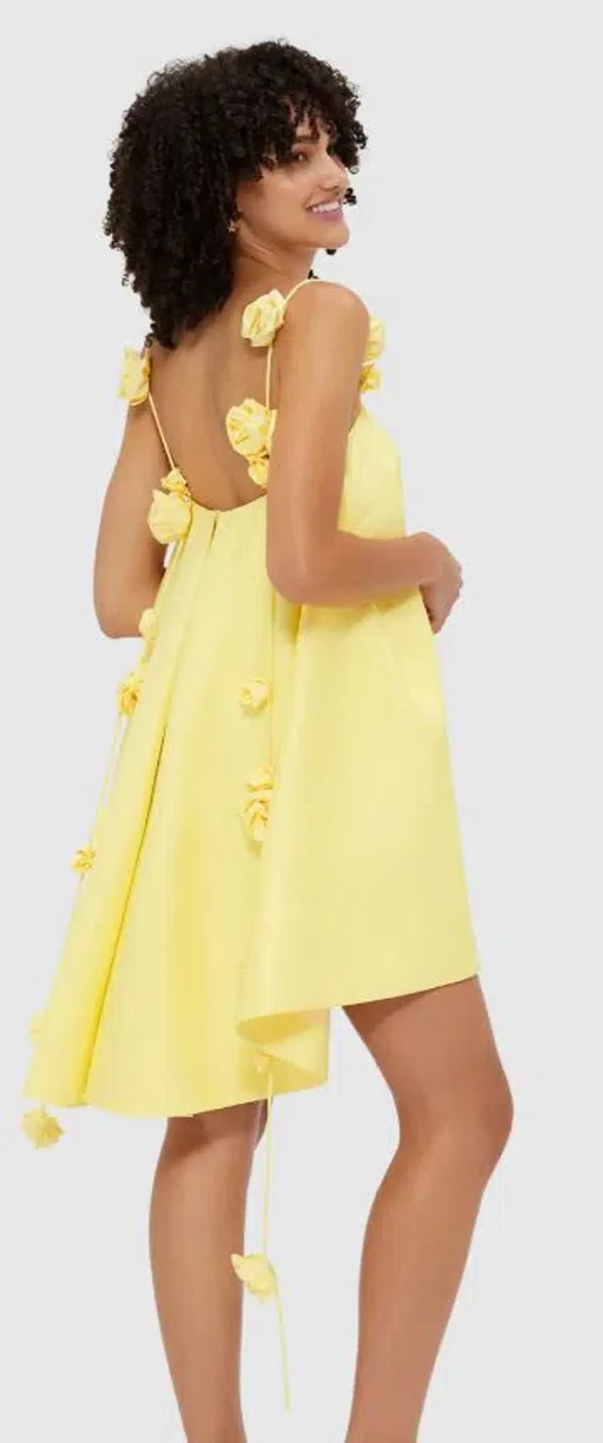 Leo Lin Fiona Rose Mini Dress Size 8 - Image 3