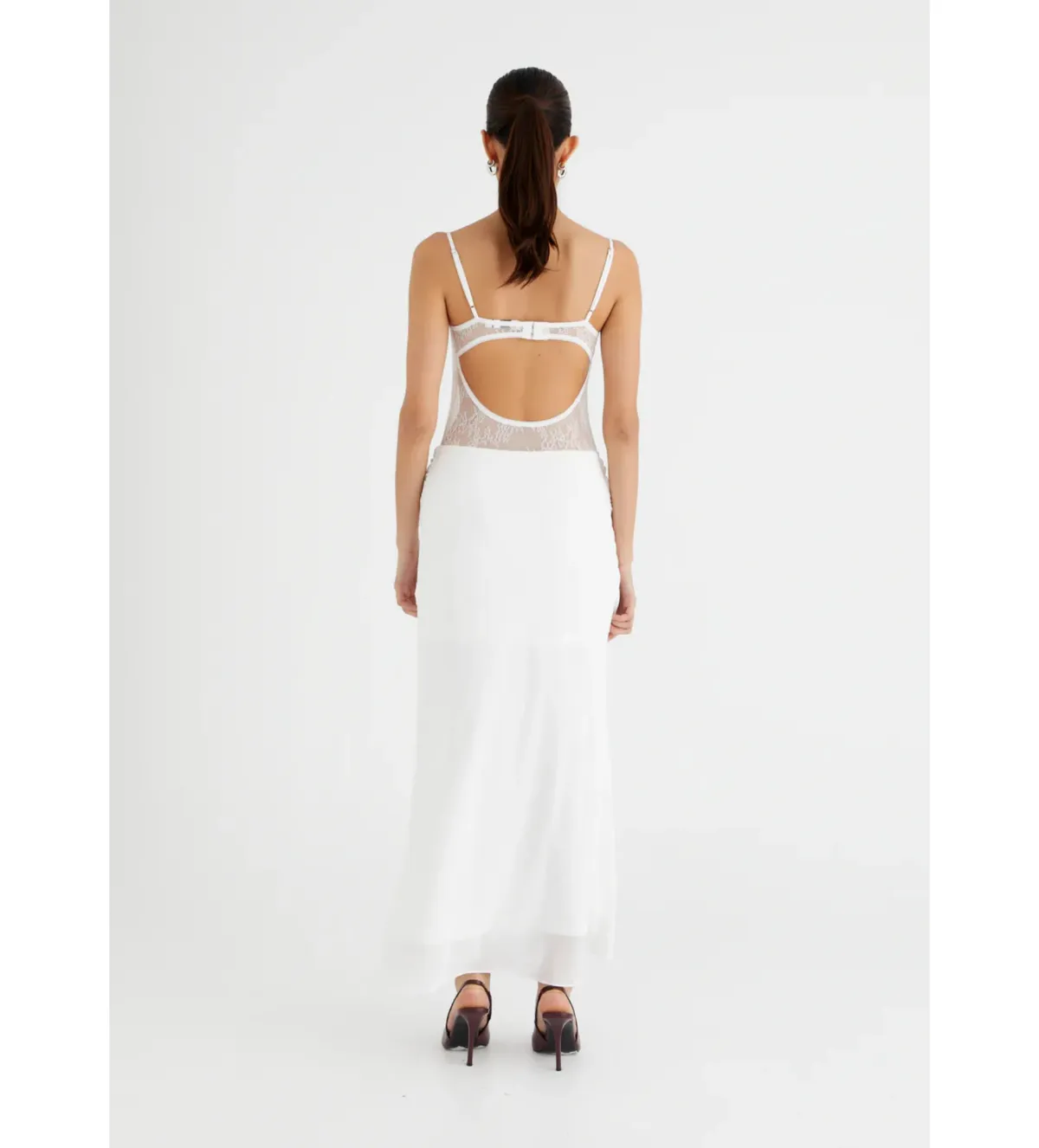 Benni Gabriel Maxi Dress White Size AU 6 - Image 4