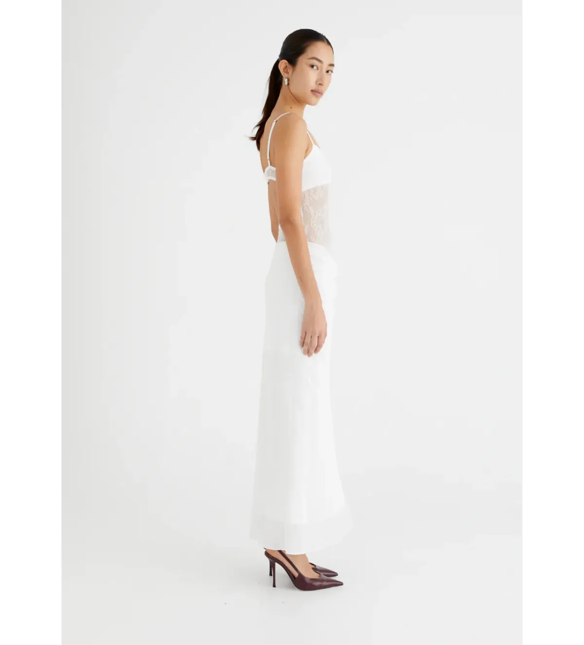 Benni Gabriel Maxi Dress White Size AU 6 - Image 3