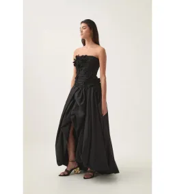 Aje Splendour Flower Gown Black Size AU 6 for rent on The Volte - image 10