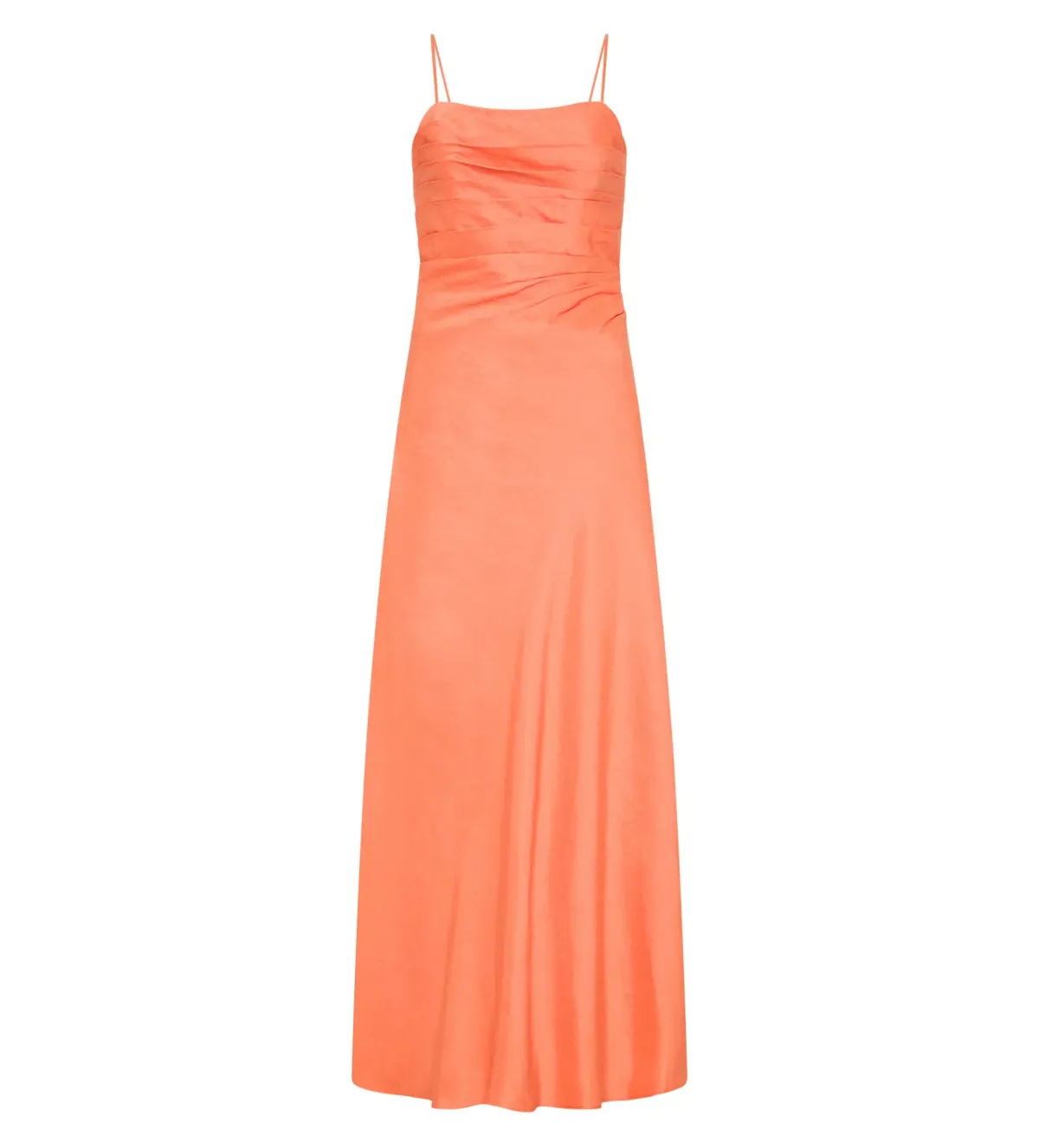 Aje Clarice Draped Maxi Dress Sunset Orange Size AU 8 - Image 5