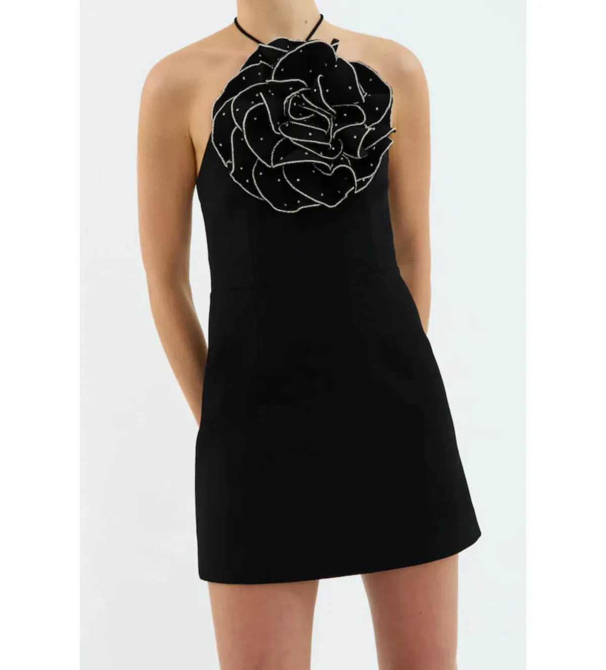 Rebecca Vallance Eliana Mini Dress Black Size AU 8 - Image 9