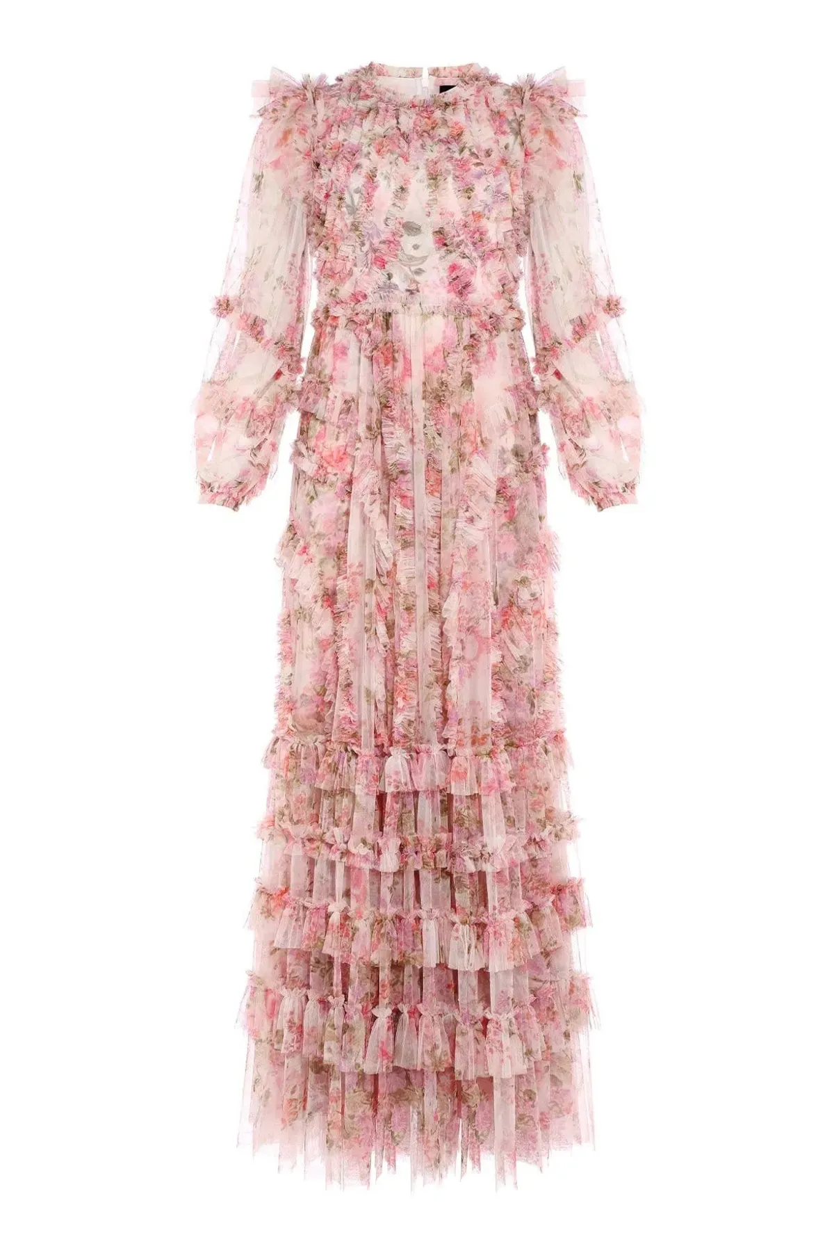 Needle and Thread Darling Meadow Ruffle Gown in Pink / Multi Size 20  - Image 7
