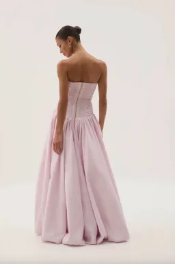 Aje Violette Bubble Hem Maxi Dress Pastel Pink Size 10 for rent on The Volte - image 3