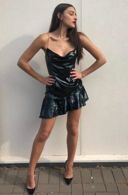 Bec and Bridge “Into the Groove”  mini dress in Green Emerald Sz 8 for rent on The Volte - image 3