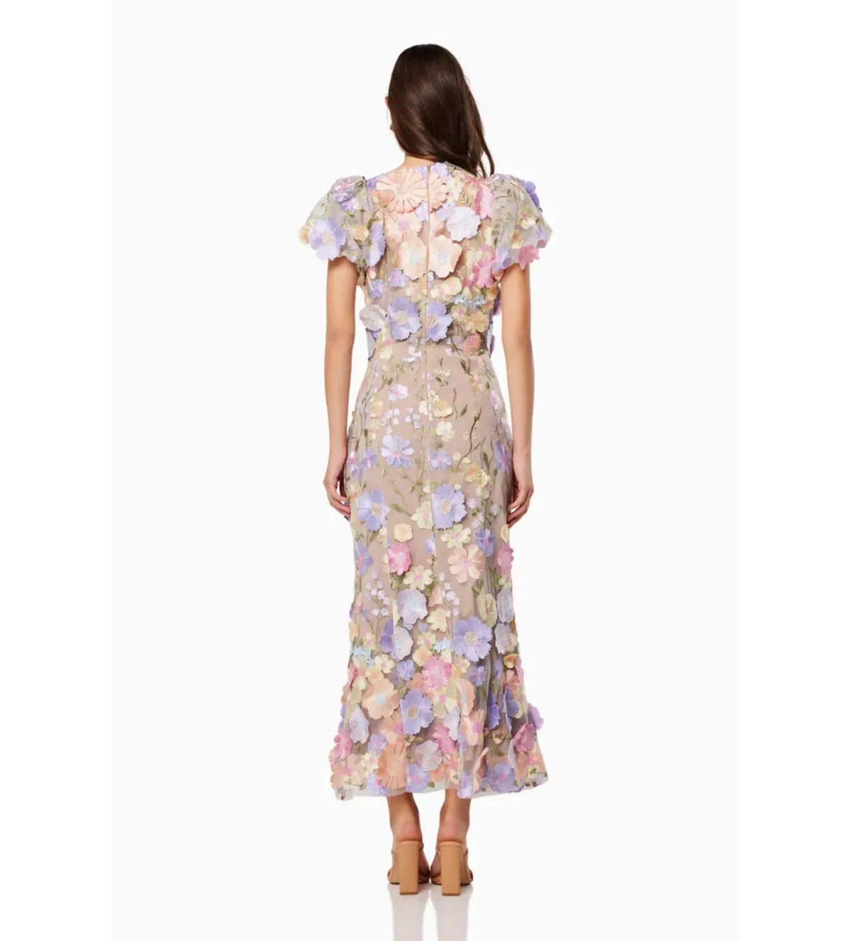 Elliatt Astraea 3D Lace Maxi Dress in Purple Size M / AU 10 - Image 4