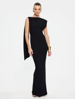 Effie Kats Audrey Gown in Black Size S / AU 8 for rent on The Volte - image 1