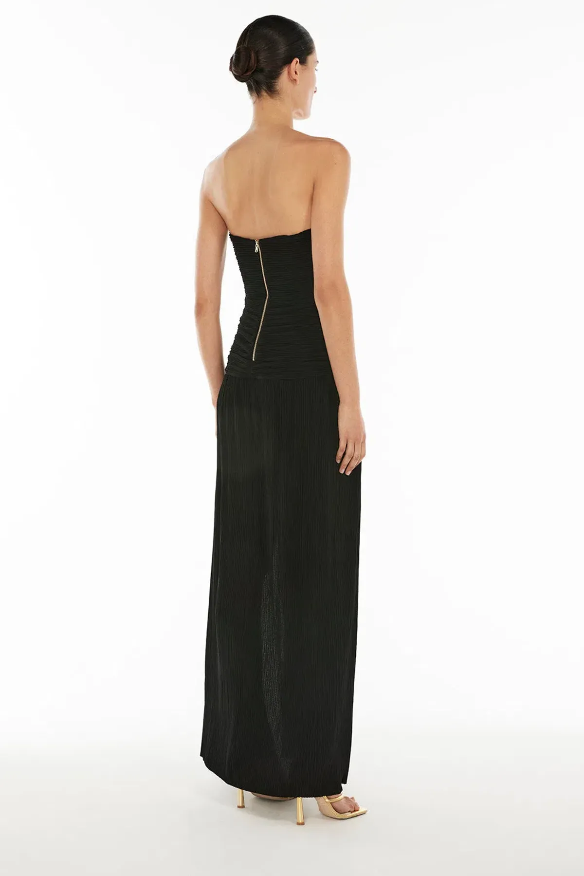 Manning Cartell Double Time Pleat Strapless in Black Size 10 - Image 3