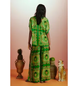 Alémais La Musica Silk Shirt and Pant Green Size AU 16 for rent on The Volte - image 4