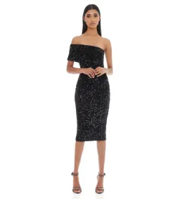 Eliya The Label Alyssa Dress Black Size AU 14  for rent on The Volte - image 1