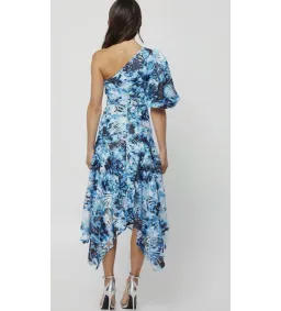 Mossman High Rise Maxi Dress in Blue Tie Dye Size AU 14  for rent on The Volte - image 4