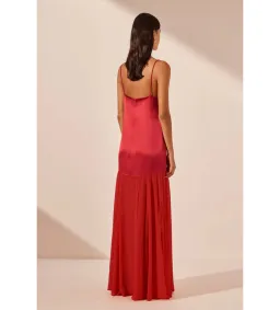 Shona Joy Moraya Dropped Waist Dress Chilli Red Size AU 10 for rent on The Volte - image 3