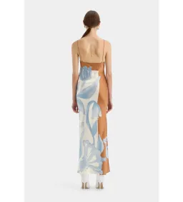 Sir the Label Sorrento Slip Dress in Sciarpa Print Size AU 10 for rent on The Volte - image 3
