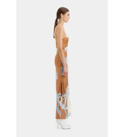 Sir the Label Sorrento Slip Dress in Sciarpa Print Size AU 10 for rent on The Volte - image 2