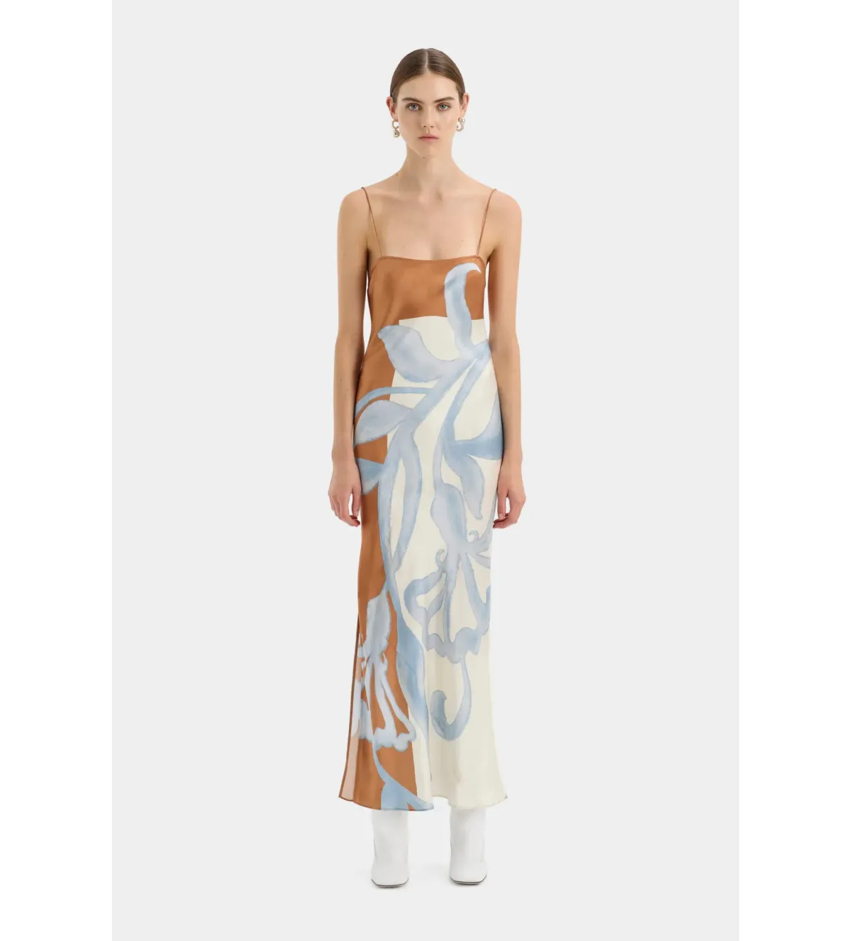 Sir the Label Sorrento Slip Dress in Sciarpa Print Size AU 10 - Image 1