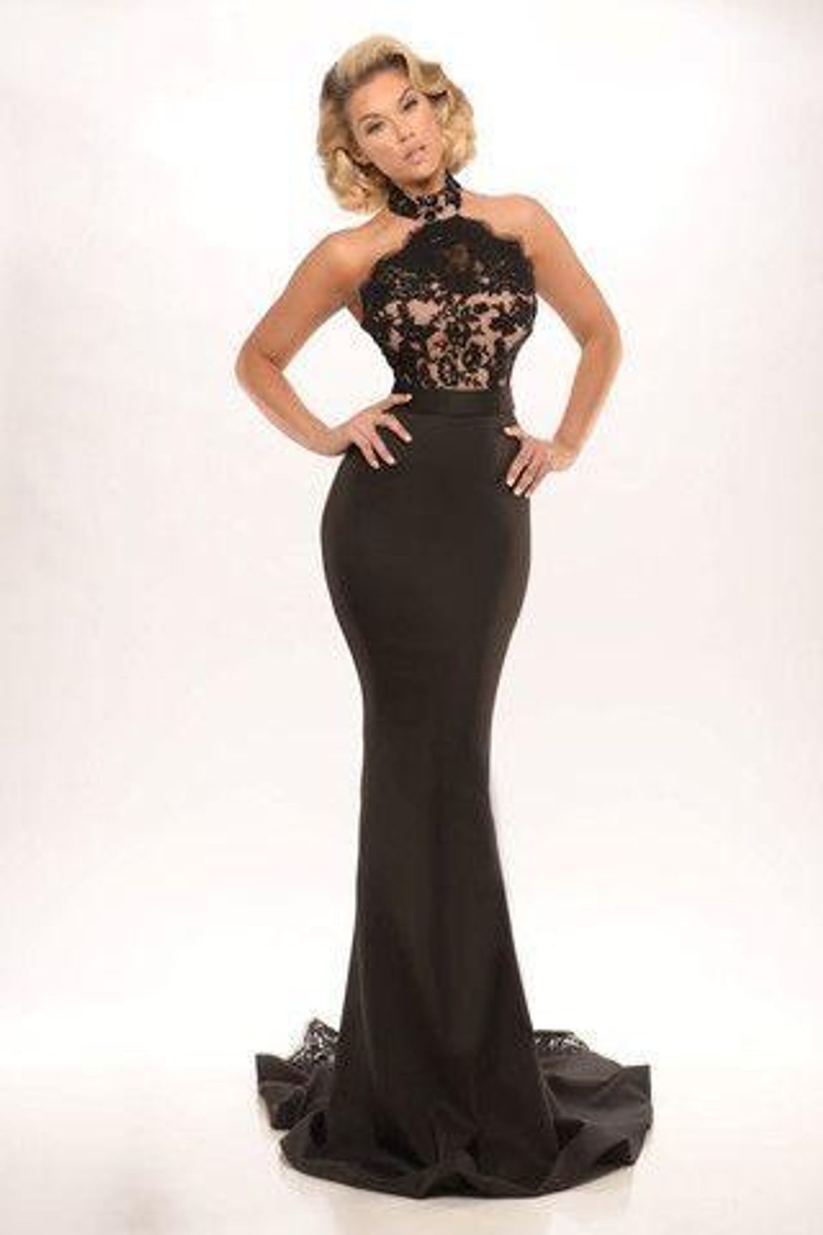 Portia & Scarlett Connie Gown Black Size 14 - Image 1