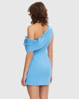 Acler Ashford Mini Dress Capri Blue Size AU 10 for rent on The Volte - image 3