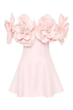 Aje Etta Mini Dress Pastel Pink Size 12 for rent on The Volte - image 7