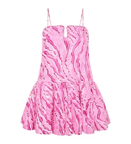 Aje Willow Sweetheart Mini Dress in Dappled Flame Size AU 10 for rent on The Volte - image 4