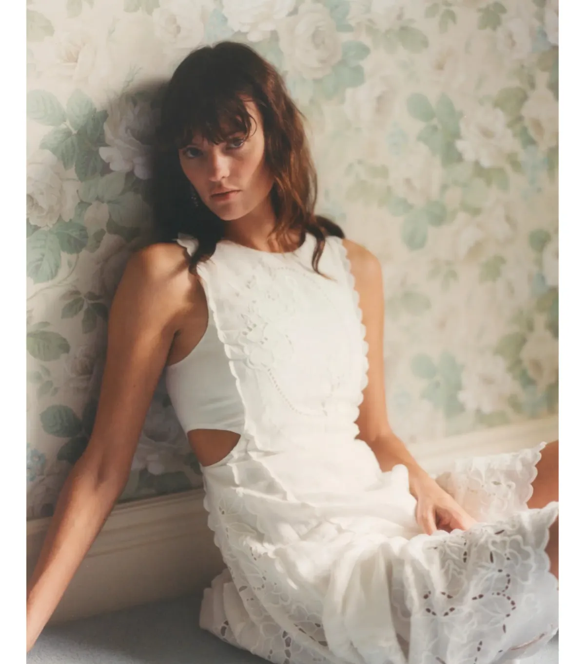 Lovaan Amelia Cutwork Embroidered Dress White Size AU 10 - Image 2