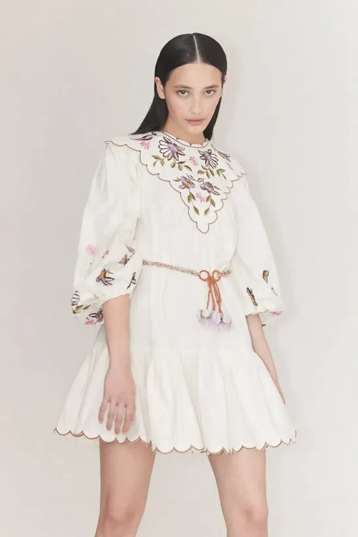 Alémais Nelly Embroidered Mini Dress Floral Size AU 16 - Image 2