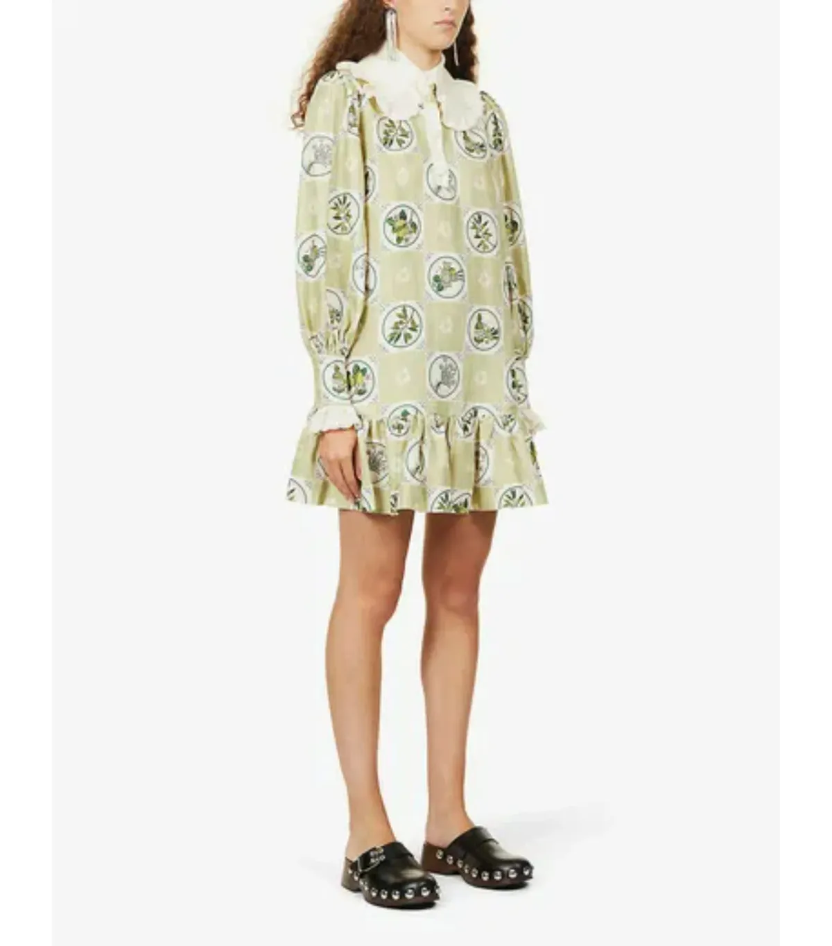 Alémais Sofia Mini Dress in Olive Size AU 14 - Image 2