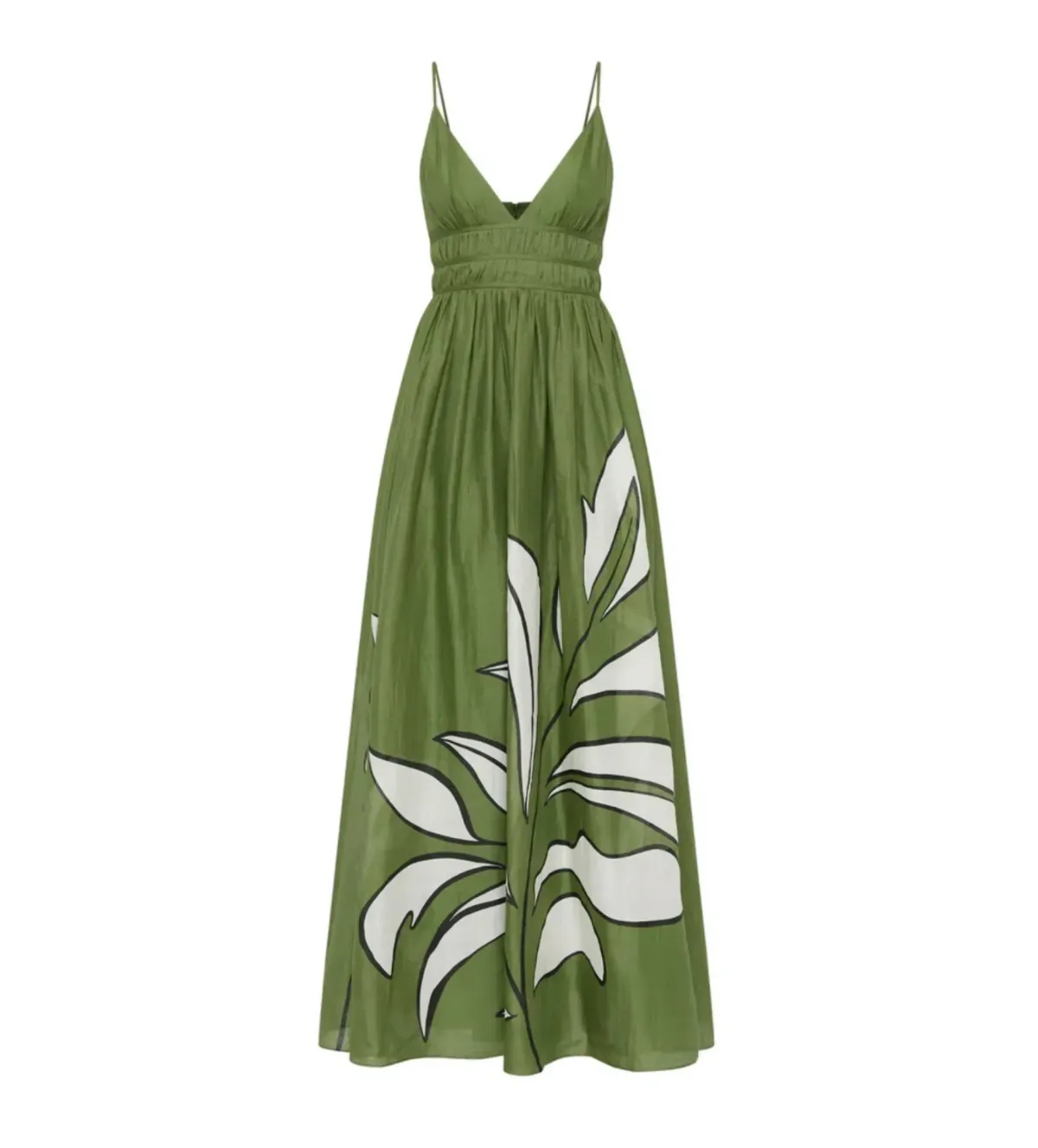 Aje Planetary Maxi Dress in Abstract Fern Size AU 12 - Image 4