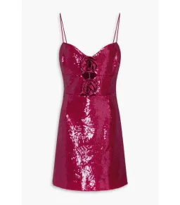 Rebecca Vallance Courtney Mini Dress Magenta Size AU 6 for rent on The Volte - image 4