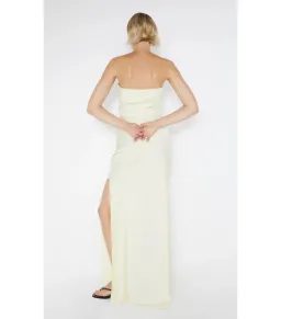 Bec & Bridge Eternity Strapless Maxi Dress Ice Yellow Size AU 10 for rent on The Volte - image 5