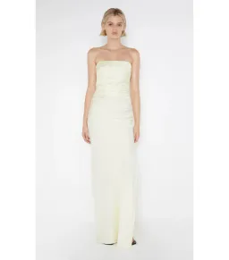 Bec & Bridge Eternity Strapless Maxi Dress Ice Yellow Size AU 10 for rent on The Volte - image 1