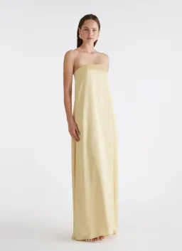 Anna Quan Delfina Dress in Champagne Size 6 for rent on The Volte - image 4