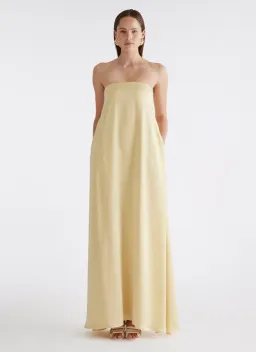 Anna Quan Delfina Dress in Champagne Size 6 for rent on The Volte - image 1
