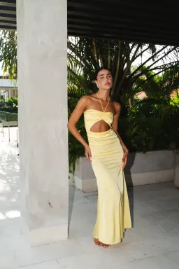 HNTR  Aude Dress Lemon Size S/Au 8  for rent on The Volte - image 1