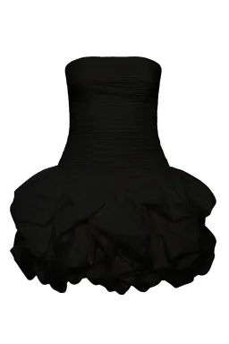 Aje  Violette Bubble Hem Mini Dress Black Size 6 for rent on The Volte - image 4