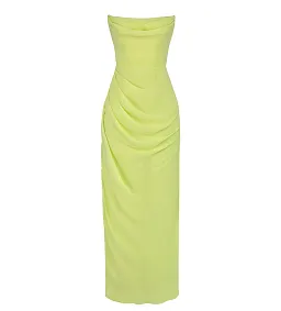 House of CB  Adriene Lime Strapless Gown Lime Size L/Au 12  for rent on The Volte - image 4