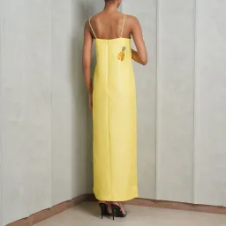 Alemais Diamond Dancer Midi Dress Yellow Size 10  for rent on The Volte - image 3