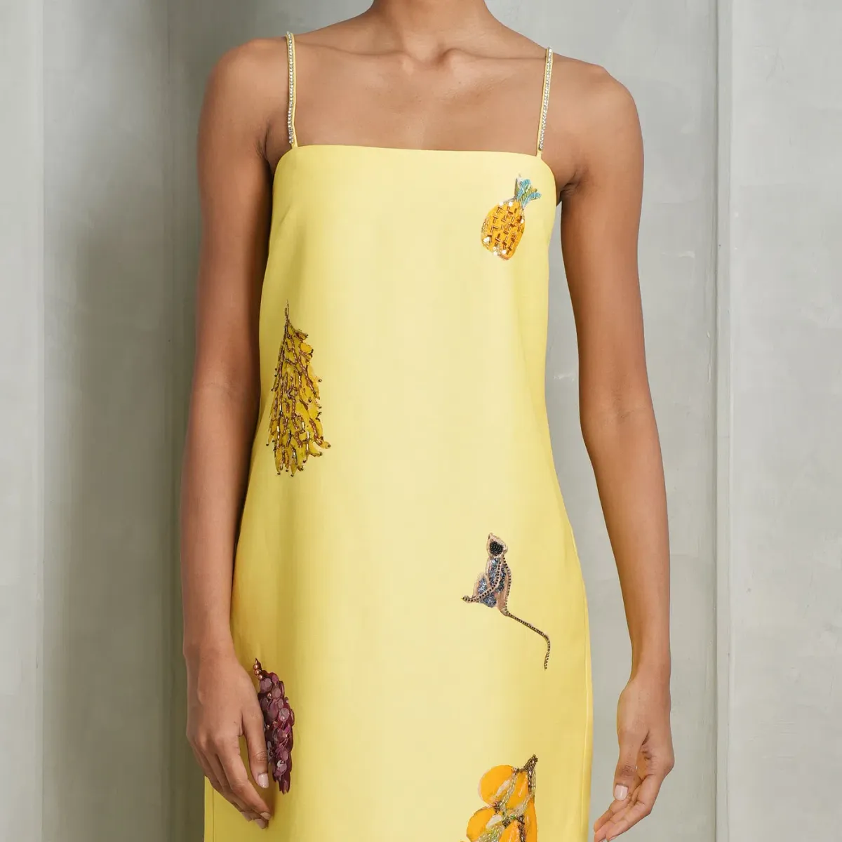 Alemais Diamond Dancer Midi Dress Yellow Size 10  - Image 2