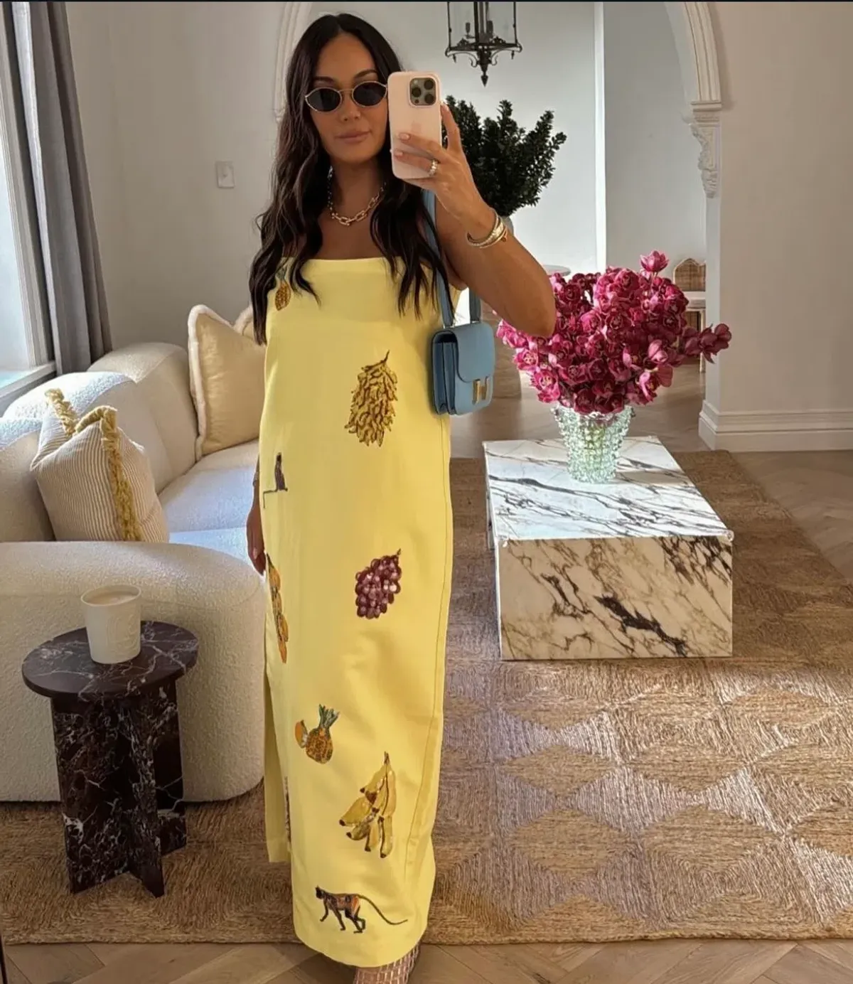 Alemais Diamond Dancer Midi Dress Yellow Size 10  - Image 5