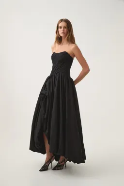 Aje Spatial Maxi Dress Black Size 8 for rent on The Volte - image 1