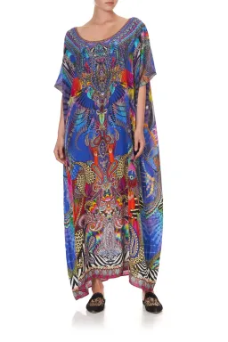 Camilla Psychedelica Round Neck Kaftan One Size for rent on The Volte - image 1