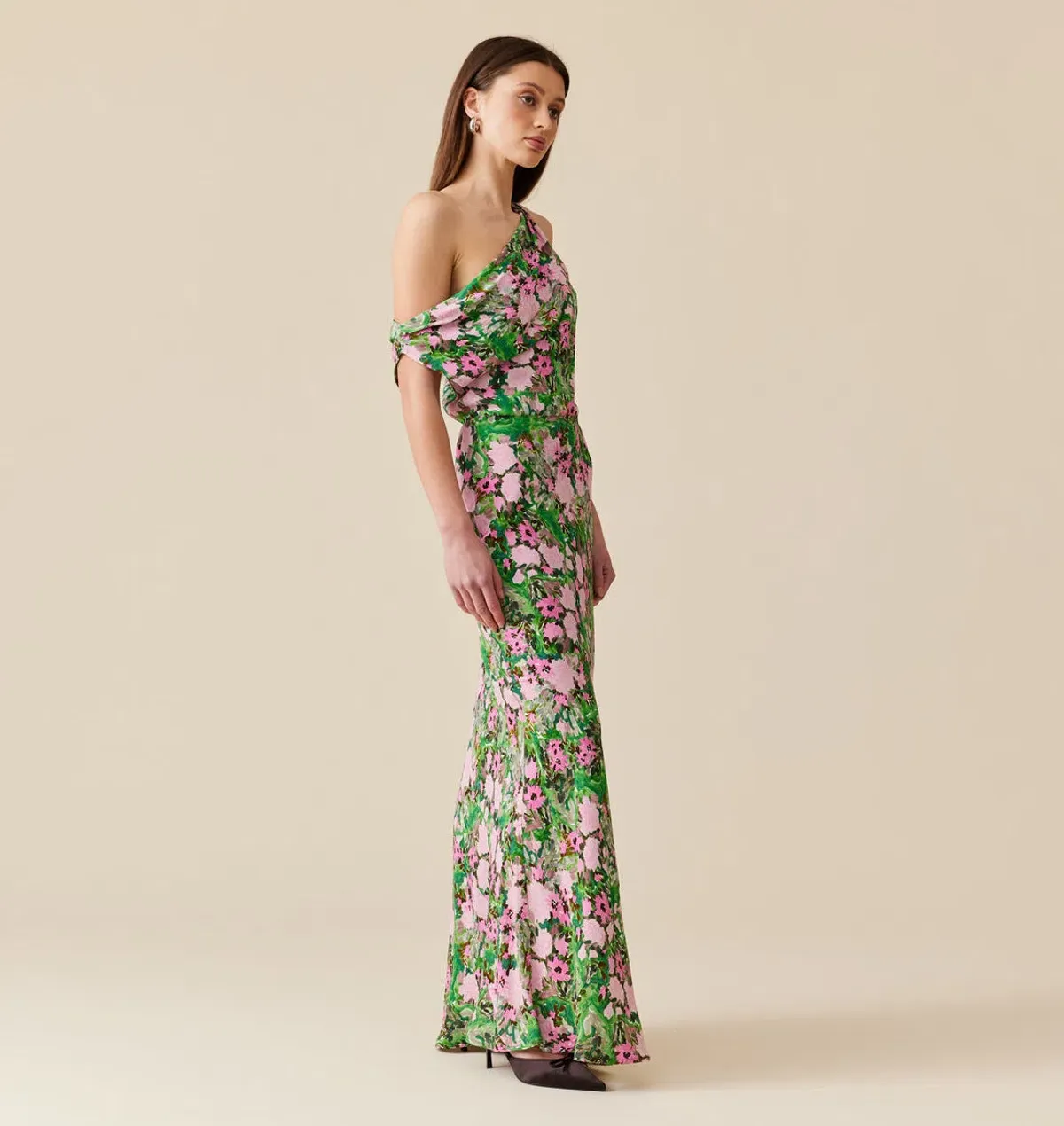Ruby Melon Maxi Dress Aurora Floral Size 10 - Image 2