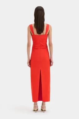 Sir the Label Dahlia Balconette Gown Tangerine Size 12  for rent on The Volte - image 3